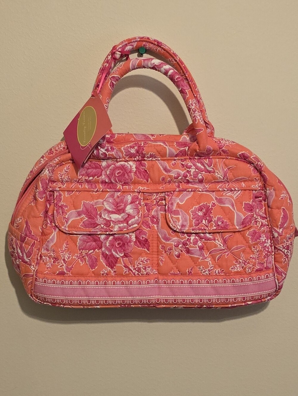 New Vera Bradley Lola Hope Toile Tote/Purse
